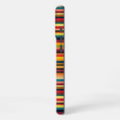 Retro Multicoloured Striped Print iPhone Case iPhone Hoesje (Linkerkant)
