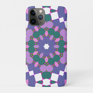 Retro multikleur patroon iPhone 11 pro hoesje