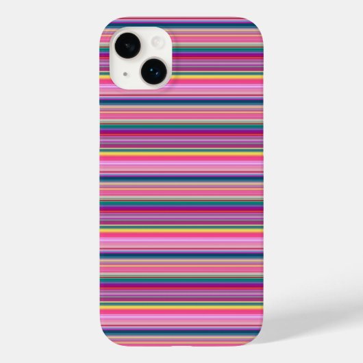 Retro multikleur strepen Case-Mate iPhone case (Achterkant)
