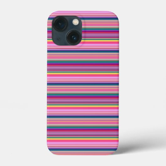 Retro multikleur strepen Case-Mate iPhone case (Achterkant)