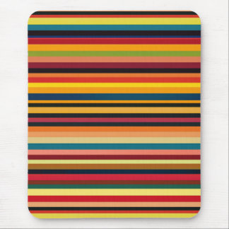 Retro multikleurige streep moderne muismat