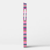 Retro multikleurige strepen Case-Mate iPhone case (Achterkant / Links)