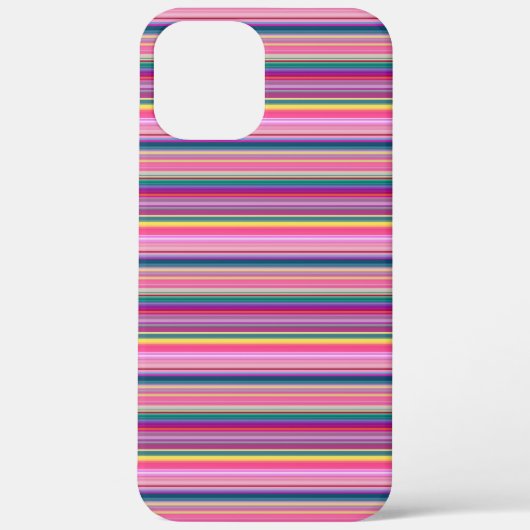 Retro multikleurige strepen Case-Mate iPhone case (Achterkant)