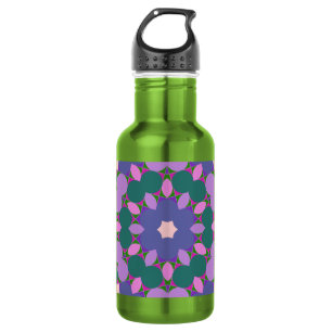 Retro multikleurpatroon waterfles 