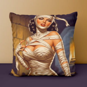 Retro Mummie Pin-up Kussen