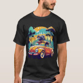 Retro Muscle Car T-shirt –  racedesign (Voorkant)