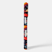 Retro Mushroom Whimsy iPhone Case (Achterkant / Rechts)