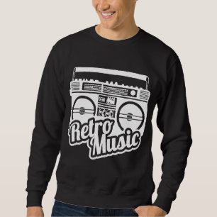 Retro Music 80s 90s Old School Music Hip Hop Beatb Trui
