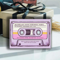 Retro Music 80s Cassette Mixtape 50ste verjaardag