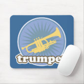 Retro Music Attitude Trumpet Gift Muismat (Met muis)