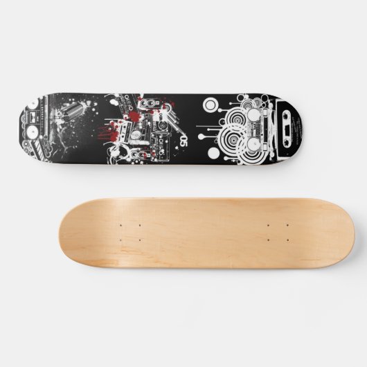 Retro Music Deck Skateboard (Horizontaal)