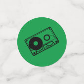 Retro Music Evolution Table Confetti (Kleine voorkant)