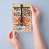 Retro Music Festival Flyer (Hand)
