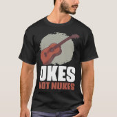 Retro Music Instruments Ukulele Guitars for Instru T-shirt (Voorkant)