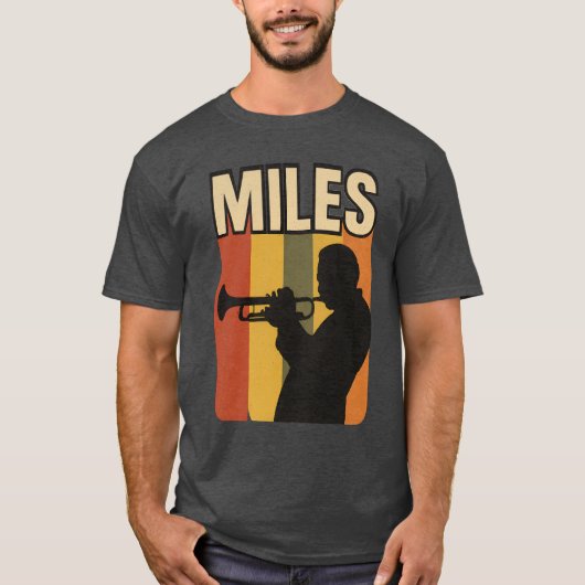 Retro Music Miles T-shirt (Voorkant)