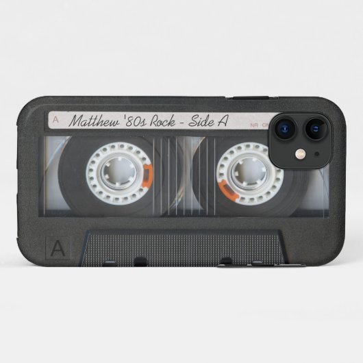 Retro Music Mix Tape Funny Mixtape Kijk Case-Mate iPhone Case (Achterkant (horizontaal))