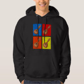 Retro Music String Instrument Mandolin Hoodie (Voorkant)