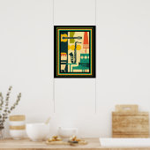 Retro Musical Instrument Print 16x20 (Keuken)