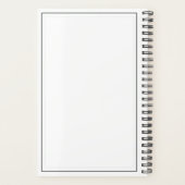 Retro Mustache Barber Shop Appointment Book / Planner (Achterkant)