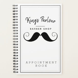 Retro Mustache Barber Shop Rendez-vous Livre /