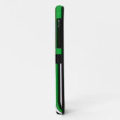 Retro Mustache Mustache Mustache met groene strepe Case-Mate iPhone Case (Achterkant/links)