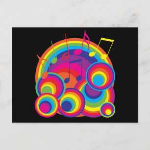 Retro Muziek Briefkaart