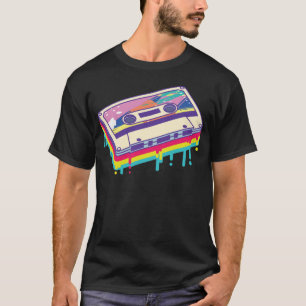 Retro Muziek Cassettebandjes Mixtape 80s en T-shirt