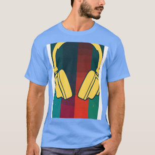 Retro Muziek DJ Hoofdtelefoon 1 T-shirt