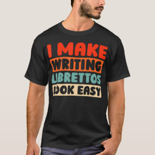 Retro-muziek-theater-opera-schrijven - Antieke bib T-shirt