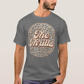 Retro Muziek Thrills Gepersonaliseerde Naam Cirkel T-shirt