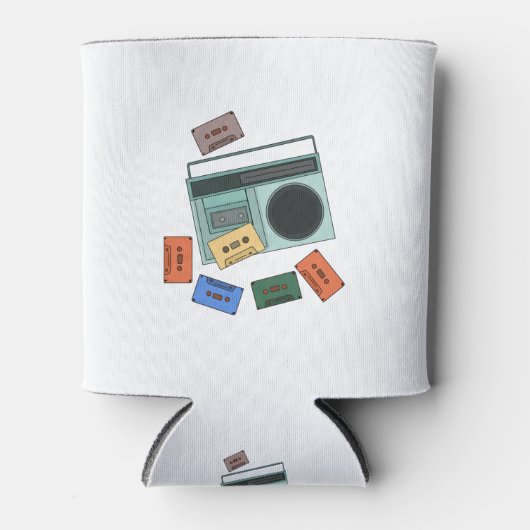 Retro muziek van 80 blikjeskoeler (Voorkant)