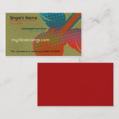 Retro Muziek Visitekaartje (Voorkant / Achterkant)