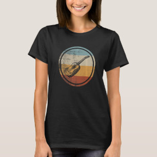 Retro muzikanten gitaristen t-shirt
