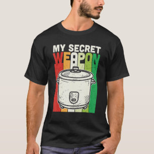 Retro My Secret Weapon Food Culary Chef Cook C T-shirt