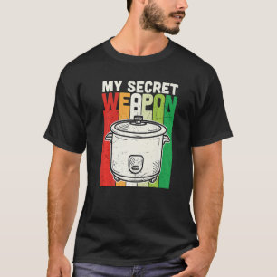 Retro My Secret Weapon Food Culary Chef Cook Co T-shirt