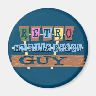Retro Myrtle Beach Guy Magneet