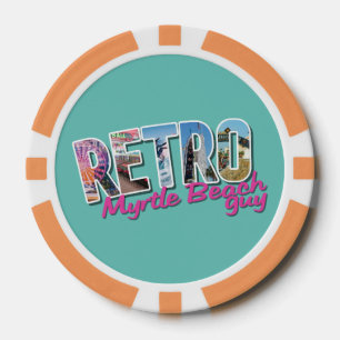 Retro Myrtle Beach Guy Poker Chips