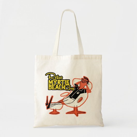 Retro Myrtle Beach Guy Tote Bag (Voorkant)