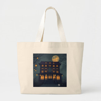 Retro Mysterieus spookachtig Koreaans hotel Grote Tote Bag