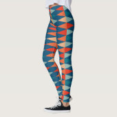  retro naadloze patronen leggings (Links)