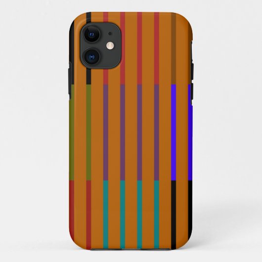 Retro Naadloze Patroon van Strepen Case-Mate iPhone Case (Achterkant)