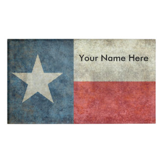  retro-naam van de Texas State flag Badge