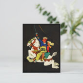 Retro Nacht op de Witte Uitnodiging van het Paard (Staand voorkant)