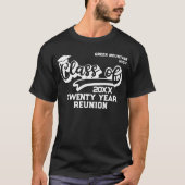 Retro Name Date Class Batch Reunion T-shirt (Voorkant)