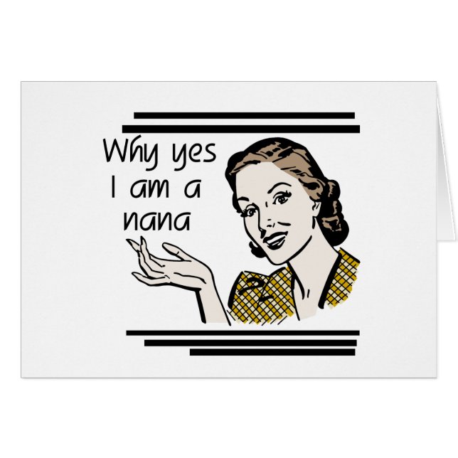 Retro Nana T-shirts en Giften (Voorkant Horizontaal)