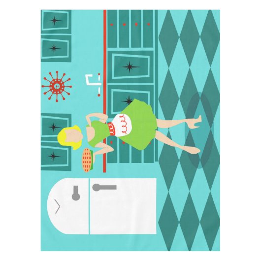 Rétro nappe de cuisine (Devant)