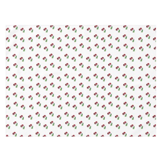 Rétro nappe de toile de cerise (Devant (Horizontal))