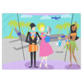 Rétro nappe hawaïenne de Noël (Devant (Horizontal))