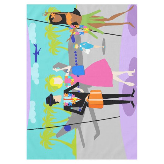 Rétro nappe hawaïenne de Noël (Devant)