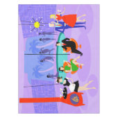 Rétro nappe tropicale de cocktail (Devant)